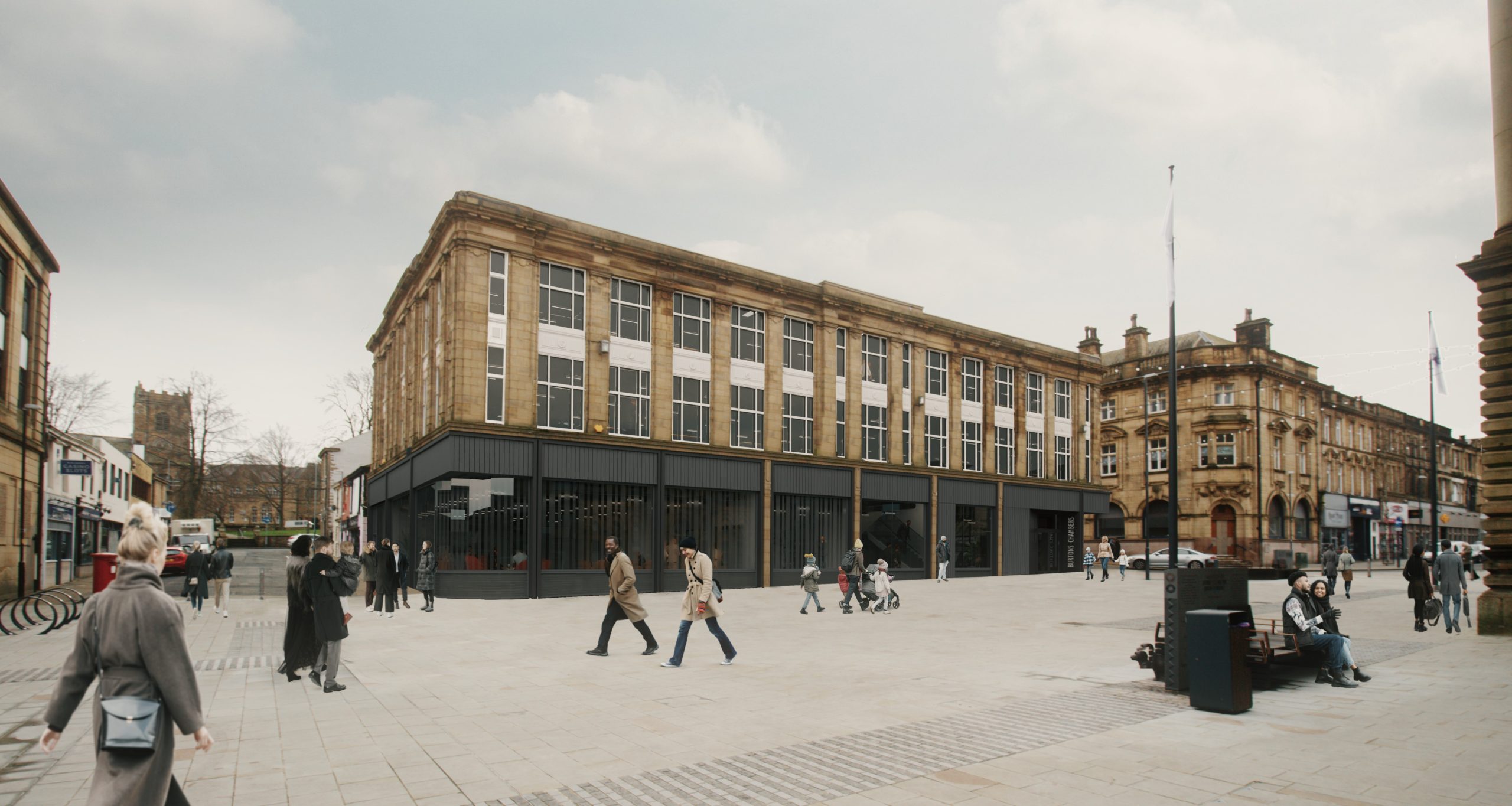 Burtons Chambers Co-Working Transformation and the Market Traders Decant Secure Planning Approval 